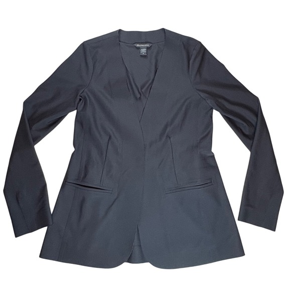 Athleta Avenues Blazer Black Long Sleeve Jacket Size 4 - Picture 1 of 10